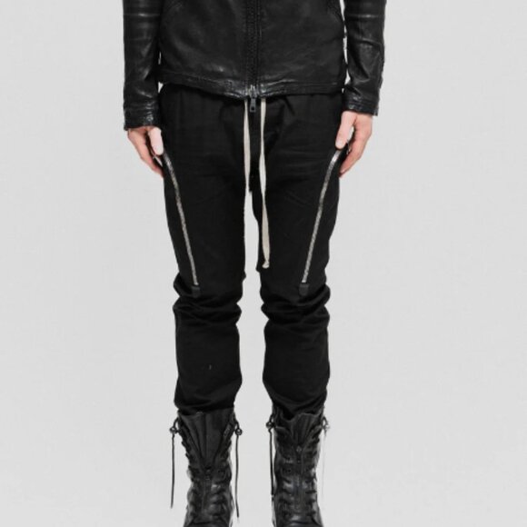 Rick Owens Black Zip Cargo Joggers Pants Tecuatl Size 32 - 38 50 Italy NEW NWT - Picture 3 of 16